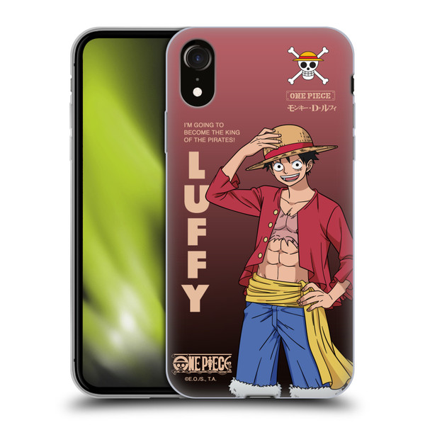 One Piece Graphic Art Monkey D. Luffy Soft Gel Case for Apple iPhone XR