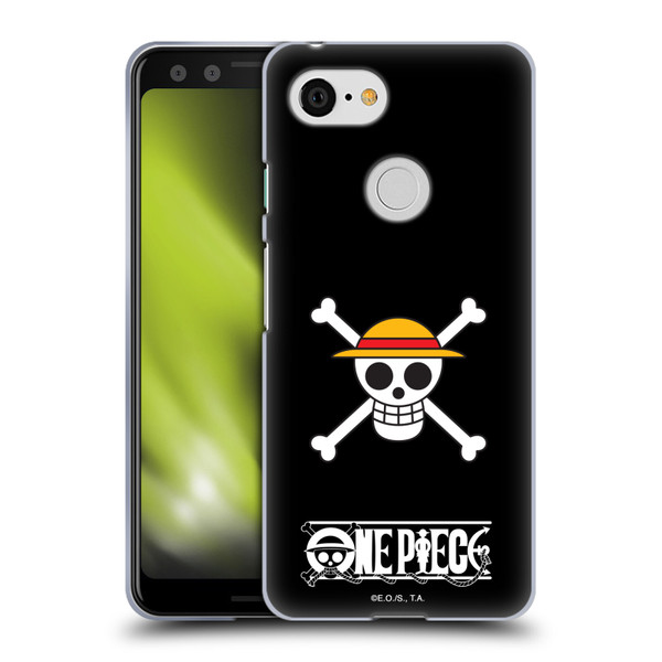 One Piece Graphic Art Classic Crew Logo Soft Gel Case for Google Pixel 3