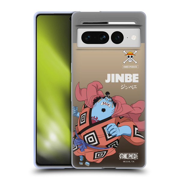 One Piece Graphic Art Jinbe Soft Gel Case for Google Pixel 7 Pro