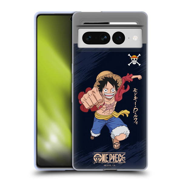 One Piece Graphic Art Luffy Soft Gel Case for Google Pixel 7 Pro