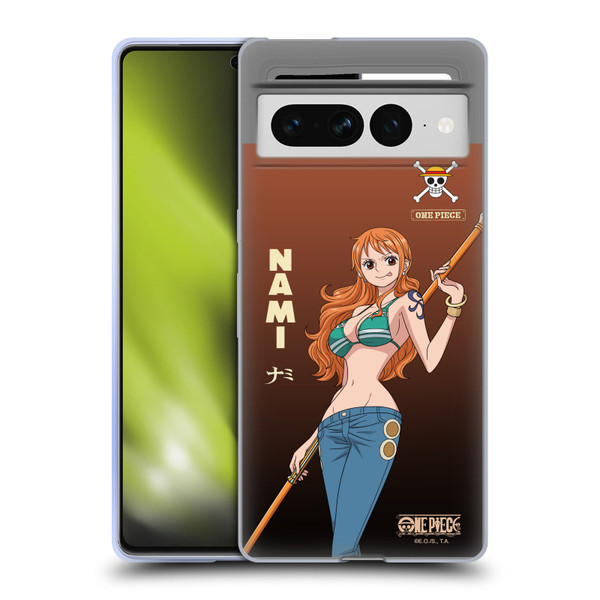 One Piece Graphic Art Nami Soft Gel Case for Google Pixel 7 Pro