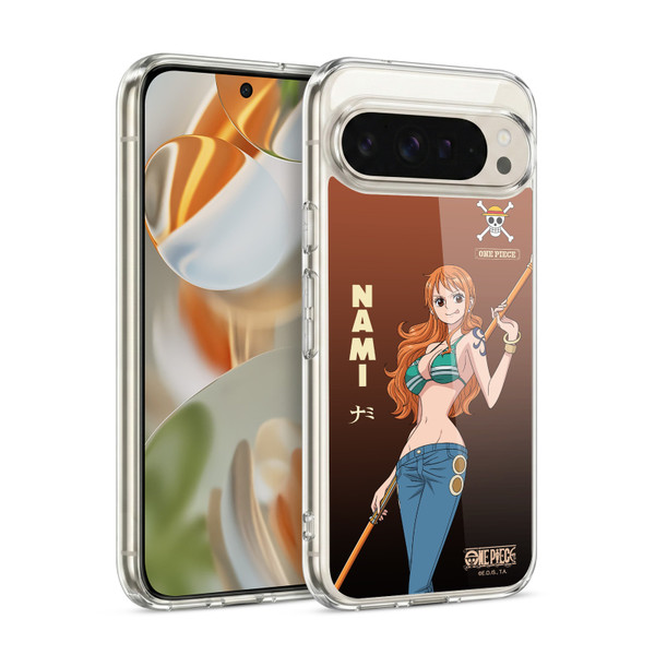 One Piece Graphic Art Nami Soft Gel Case for Google Pixel 9 / Pixel 9 Pro