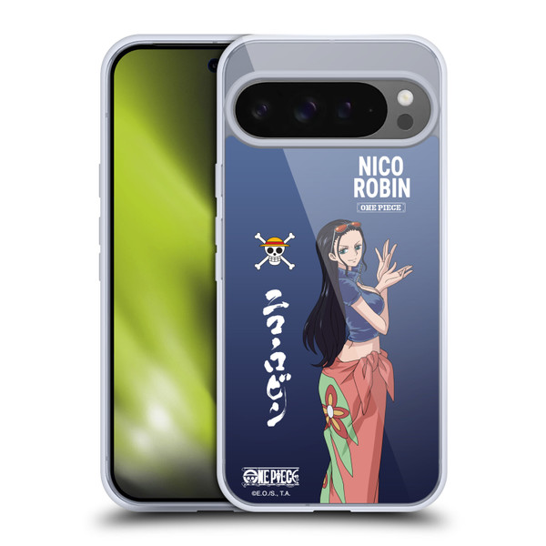 One Piece Graphic Art Nico Robin Soft Gel Case for Google Pixel 9 Pro XL