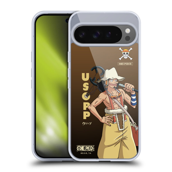 One Piece Graphic Art Usopp Soft Gel Case for Google Pixel 9 Pro XL