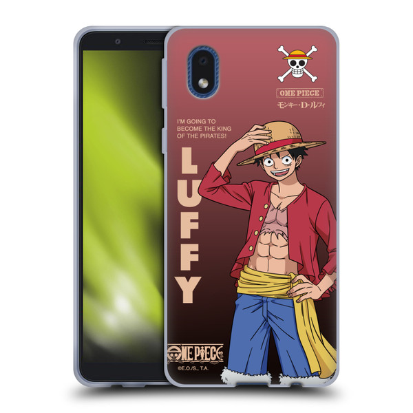 One Piece Graphic Art Monkey D. Luffy Soft Gel Case for Samsung Galaxy A01 Core (2020)