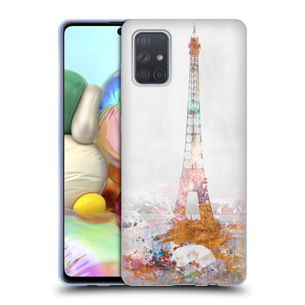 Aimee Stewart Landscapes Paris Color Splash Soft Gel Case for Samsung Galaxy A71 (2019)