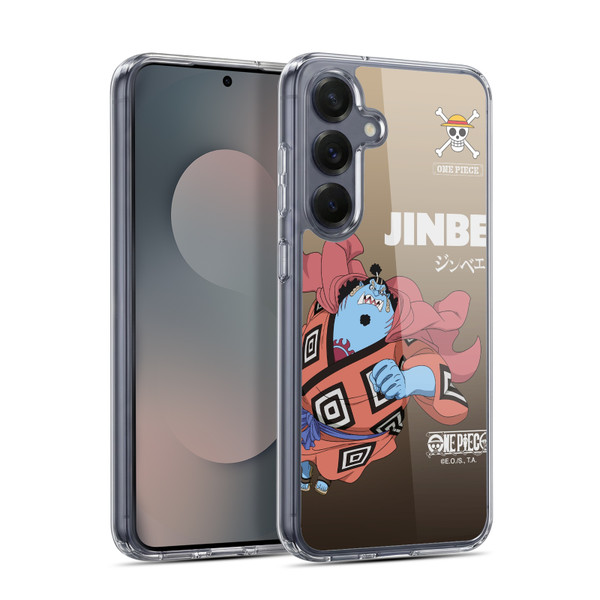 One Piece Graphic Art Jinbe Soft Gel Case for Samsung Galaxy S25 & MagSafe