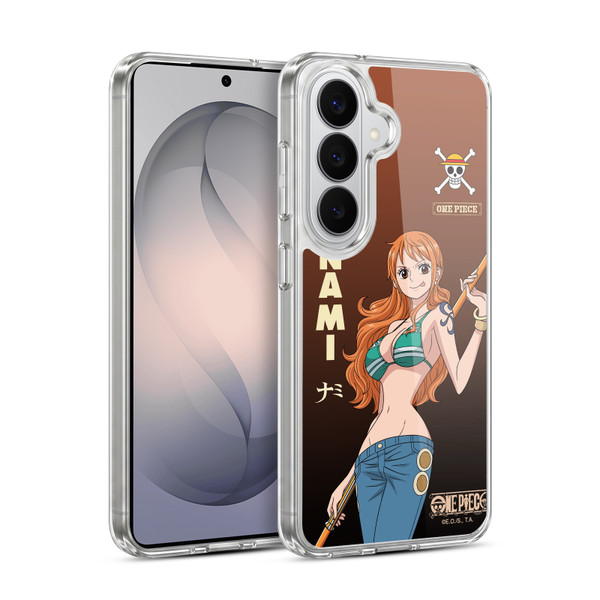 One Piece Graphic Art Nami Soft Gel Case for Samsung Galaxy S26 Plus