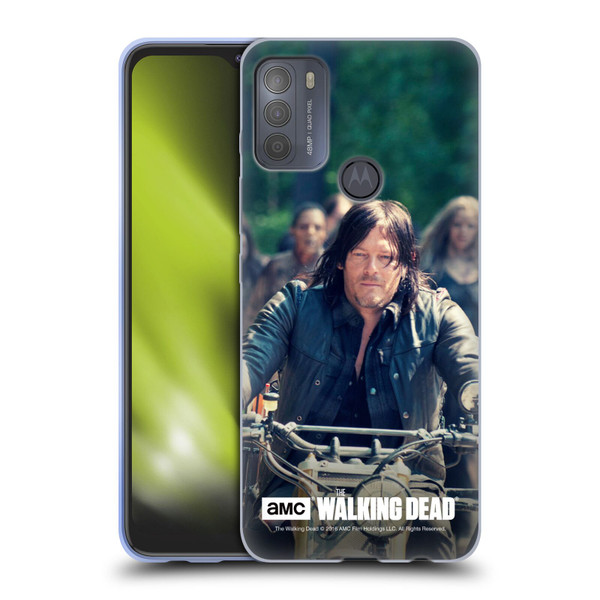 AMC The Walking Dead Daryl Dixon Bike Ride Soft Gel Case for Motorola Moto G50