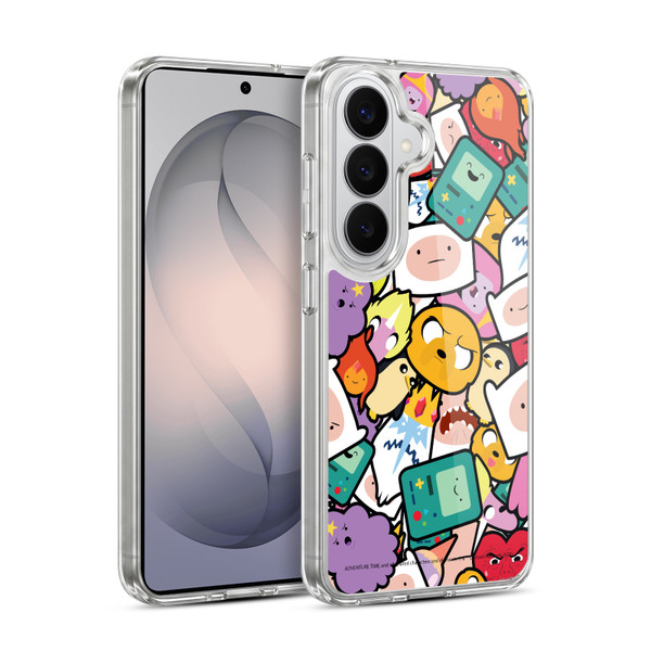 Adventure Time Graphics Pattern Soft Gel Case for Samsung Galaxy S26