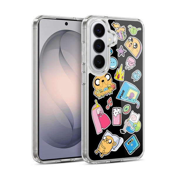 Adventure Time Graphics Icons Soft Gel Case for Samsung Galaxy S26 Plus