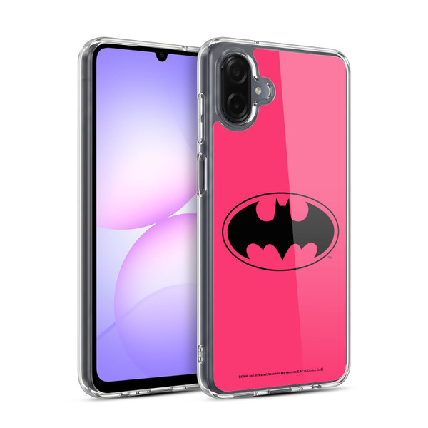 Batman DC Comics Logos Pink Soft Gel Case for Samsung Galaxy A07 4G