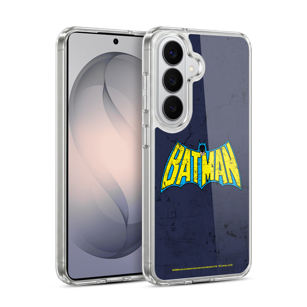 Batman DC Comics Logos Classic Distressed Look Soft Gel Case for Samsung Galaxy S26 Plus