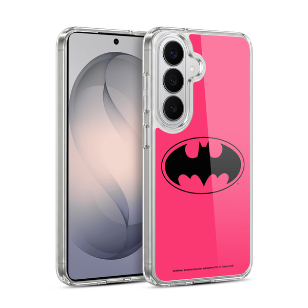 Batman DC Comics Logos Pink Soft Gel Case for Samsung Galaxy S26 Plus