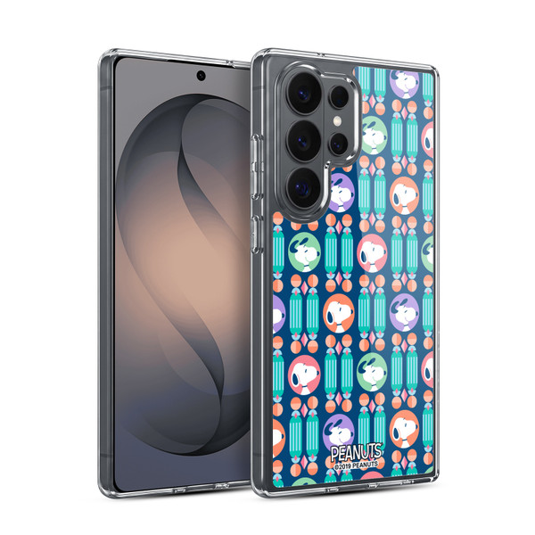 Peanuts Snoopy Deco Dreams Blue Pattern Soft Gel Case for Samsung Galaxy S26 Ultra