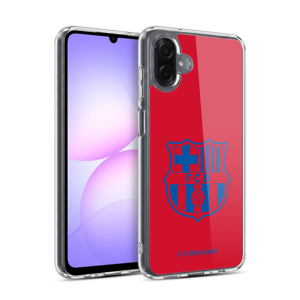 FC Barcelona Crest Patterns Red Soft Gel Case for Samsung Galaxy A07 4G