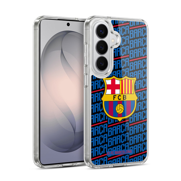 FC Barcelona Crest Patterns Barca Soft Gel Case for Samsung Galaxy S26 Plus