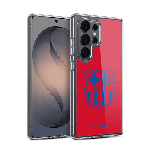 FC Barcelona Crest Patterns Red Soft Gel Case for Samsung Galaxy S26 Ultra
