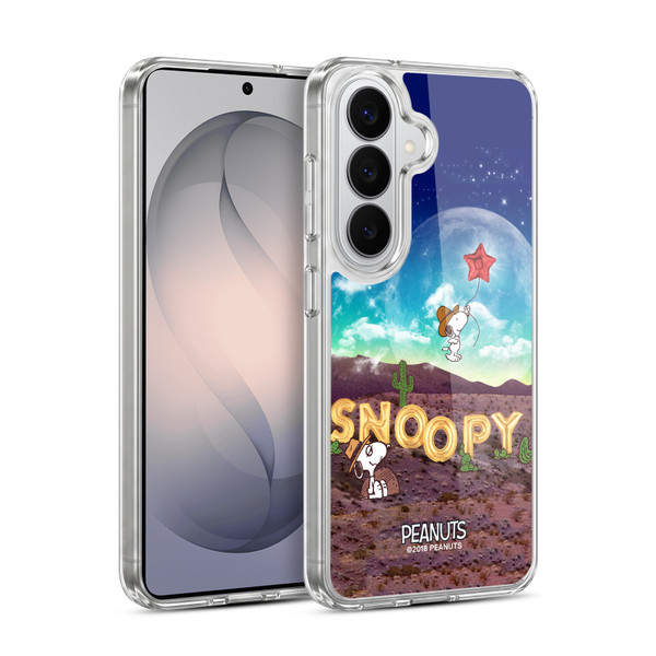 Peanuts Snoopy Space Cowboy Nebula Fly Balloon Soft Gel Case for Samsung Galaxy S26 Plus