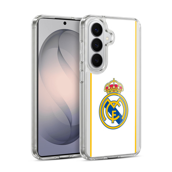 Real Madrid CF Badge White Soft Gel Case for Samsung Galaxy S26