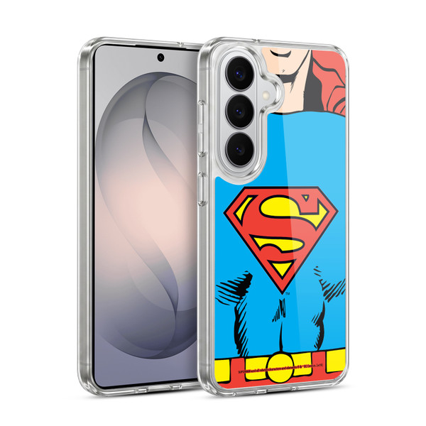 Superman DC Comics Logos Classic Costume Soft Gel Case for Samsung Galaxy S26