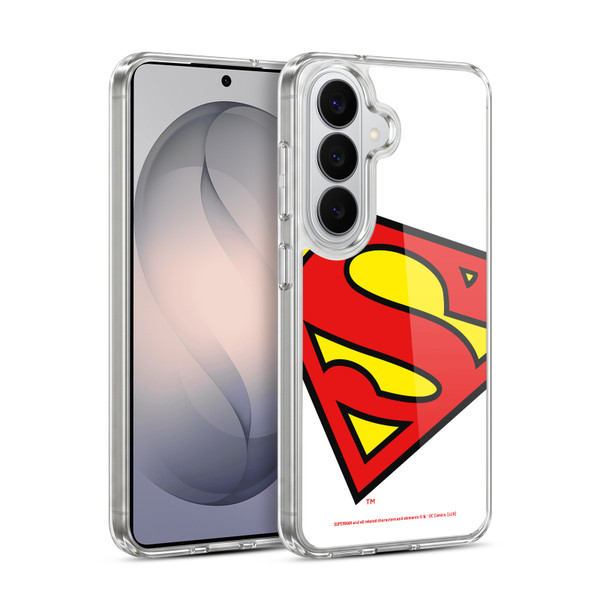 Superman DC Comics Logos Oversized Soft Gel Case for Samsung Galaxy S26 Plus