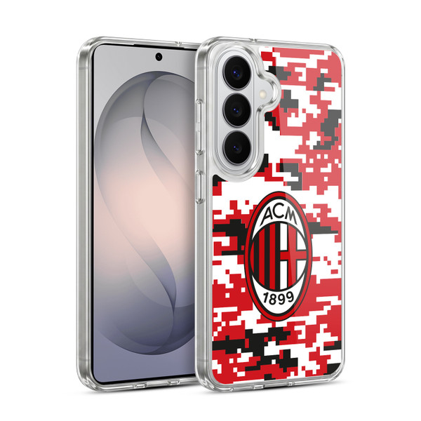 AC Milan Crest Patterns Digital Camouflage Soft Gel Case for Samsung Galaxy S26 Plus