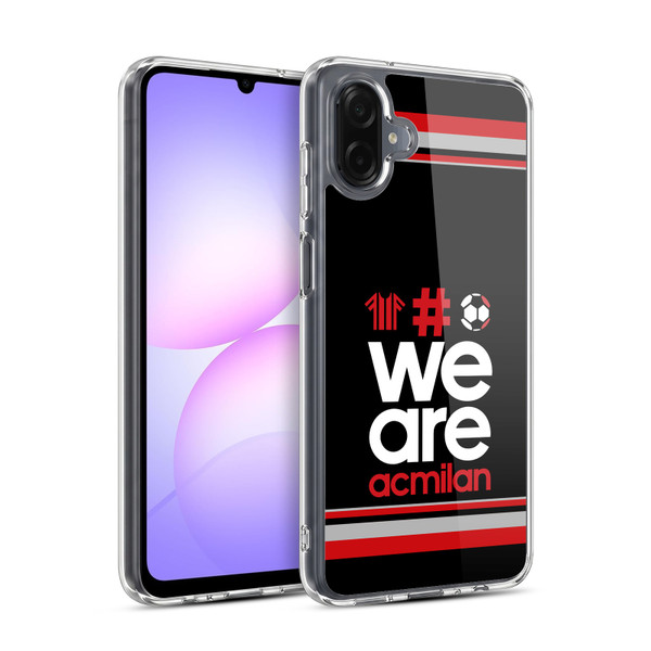 AC Milan Crest Stripes 2 Soft Gel Case for Samsung Galaxy A07 4G