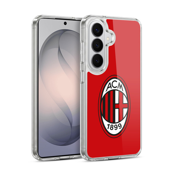 AC Milan Crest Full Colour Red Soft Gel Case for Samsung Galaxy S26