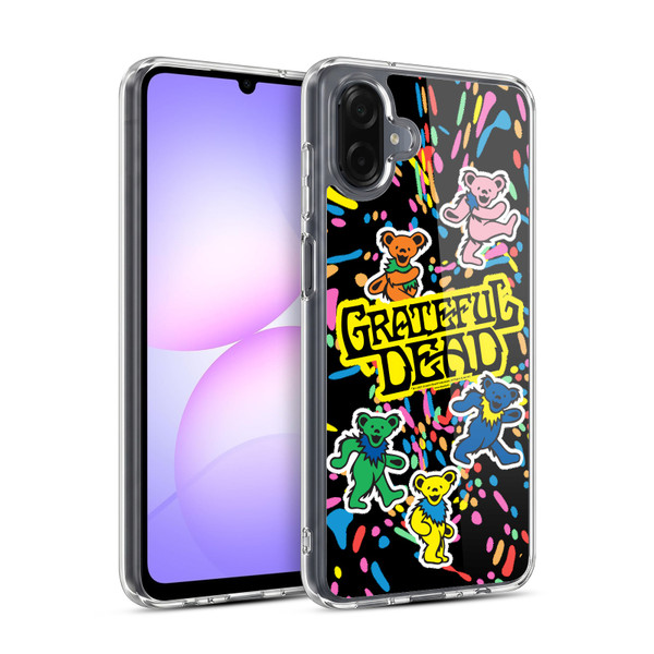 Grateful Dead Trends Bear Color Splatter Soft Gel Case for Samsung Galaxy A07 4G