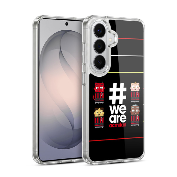 AC Milan Crest Stripes 3 Soft Gel Case for Samsung Galaxy S26