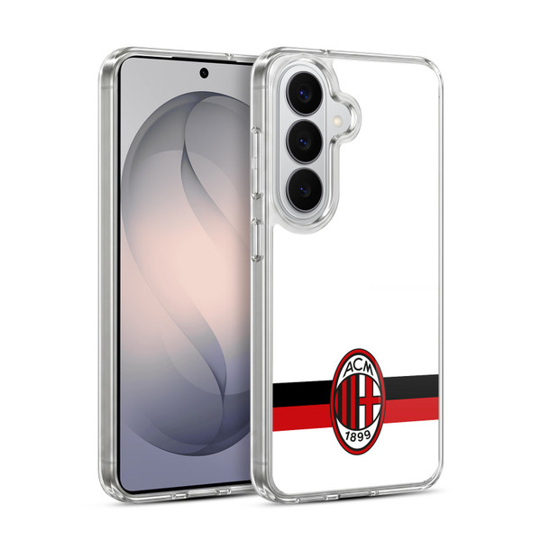 AC Milan Crest White Soft Gel Case for Samsung Galaxy S26 Plus
