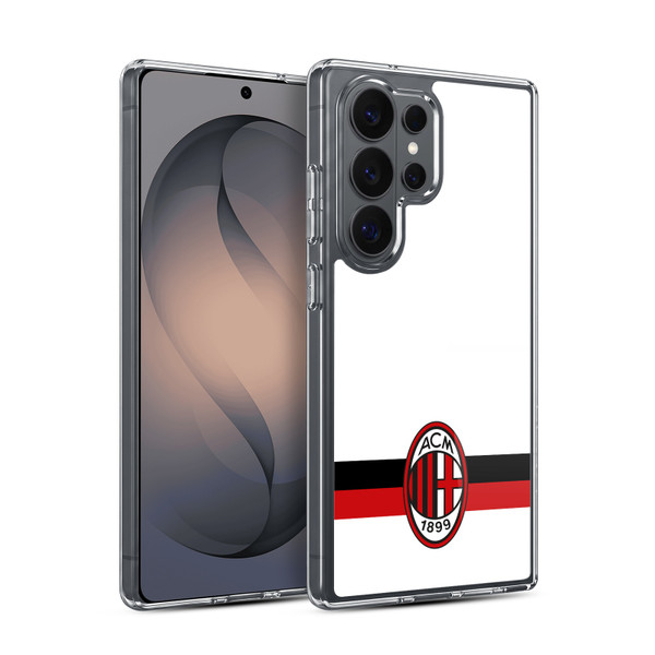 AC Milan Crest White Soft Gel Case for Samsung Galaxy S26 Ultra