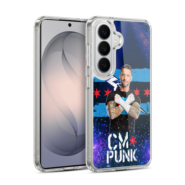 WWE CM Punk Portrait Soft Gel Case for Samsung Galaxy S26