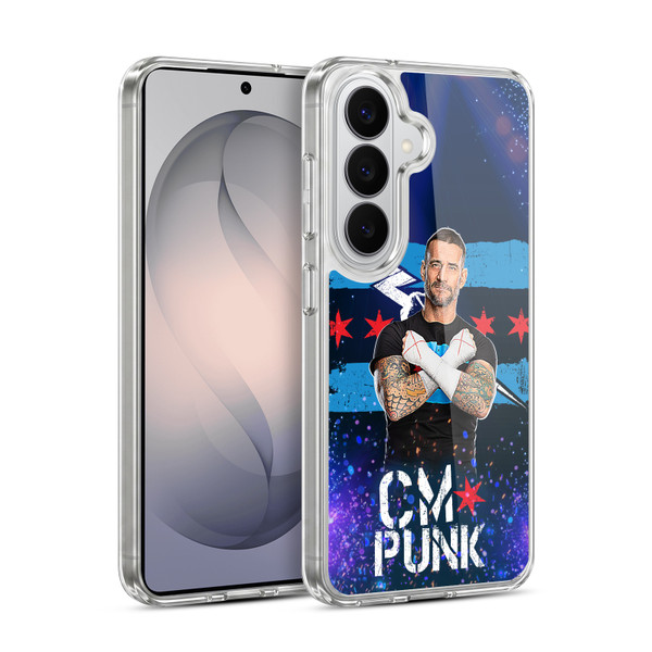 WWE CM Punk Portrait Soft Gel Case for Samsung Galaxy S26 Plus