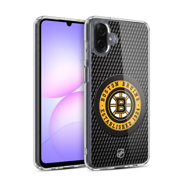 NHL Boston Bruins Puck Texture Soft Gel Case for Samsung Galaxy A07 4G