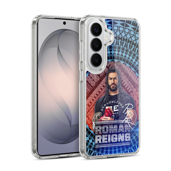 WWE Roman Reigns Tribal Pattern Soft Gel Case for Samsung Galaxy S26 Plus