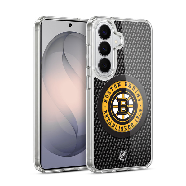 NHL Boston Bruins Puck Texture Soft Gel Case for Samsung Galaxy S26