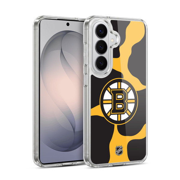 NHL Boston Bruins Cow Pattern Soft Gel Case for Samsung Galaxy S26 Plus