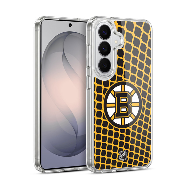 NHL Boston Bruins Net Pattern Soft Gel Case for Samsung Galaxy S26 Plus