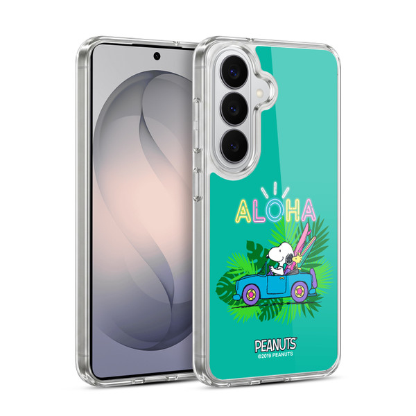 Peanuts Snoopy Aloha Disco Tropical Surf Soft Gel Case for Samsung Galaxy S26 Plus