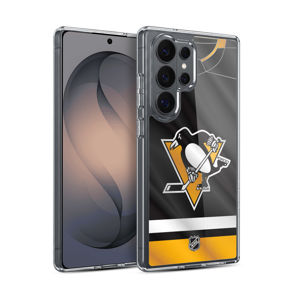 NHL Pittsburgh Penguins Jersey Soft Gel Case for Samsung Galaxy S26 Ultra