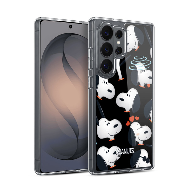 Peanuts Character Patterns Snoopy Soft Gel Case for Samsung Galaxy S26 Ultra