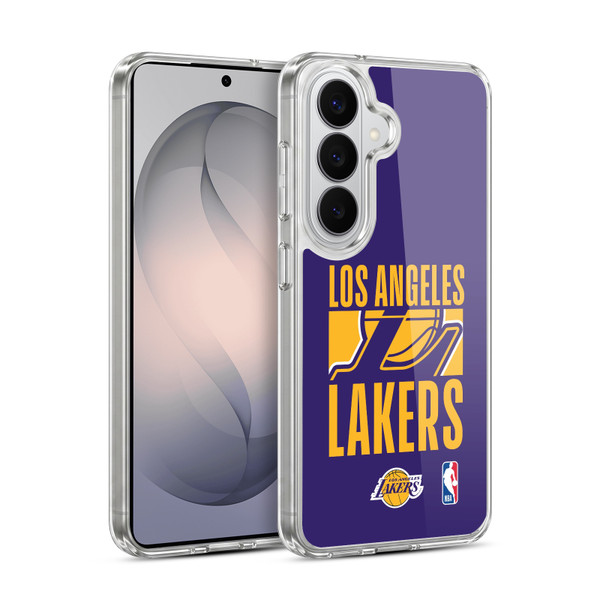 NBA Los Angeles Lakers Typography Soft Gel Case for Samsung Galaxy S26 Plus