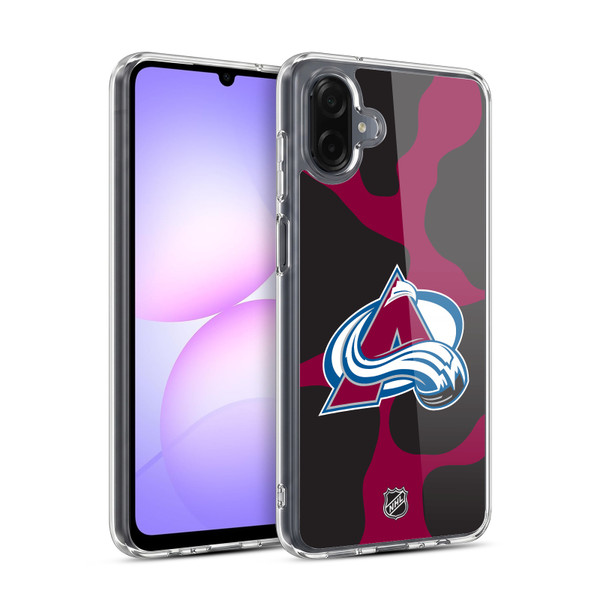 NHL Colorado Avalanche Cow Pattern Soft Gel Case for Samsung Galaxy A07 4G