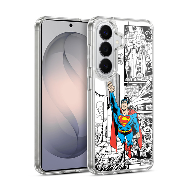 Superman DC Comics Comicbook Art Flight Soft Gel Case for Samsung Galaxy S26 Plus