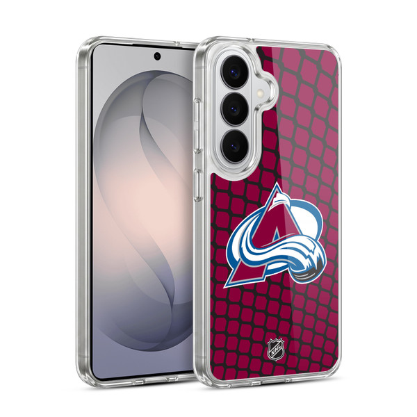NHL Colorado Avalanche Net Pattern Soft Gel Case for Samsung Galaxy S26 Plus