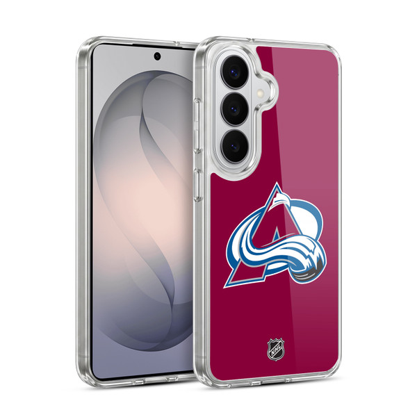 NHL Colorado Avalanche Plain Soft Gel Case for Samsung Galaxy S26 Plus