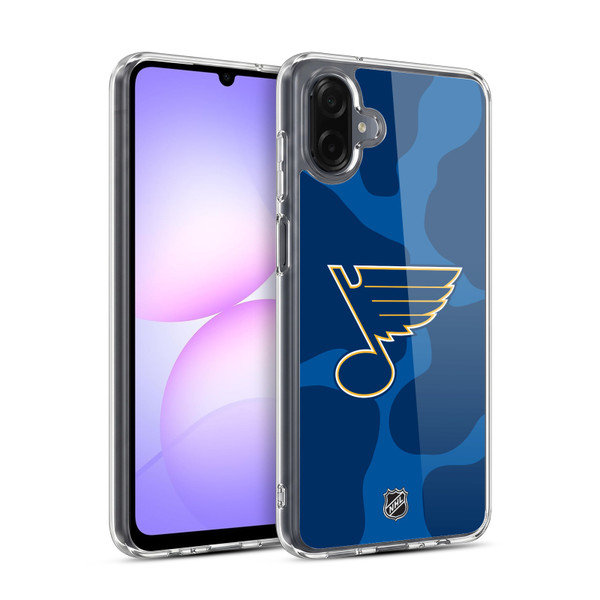 NHL St Louis Blues Cow Pattern Soft Gel Case for Samsung Galaxy A07 4G