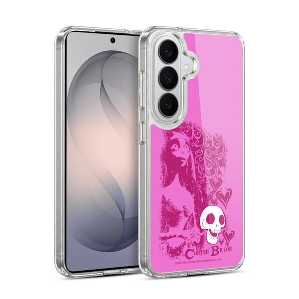 Corpse Bride Key Art Pink Distressed Look Soft Gel Case for Samsung Galaxy S26